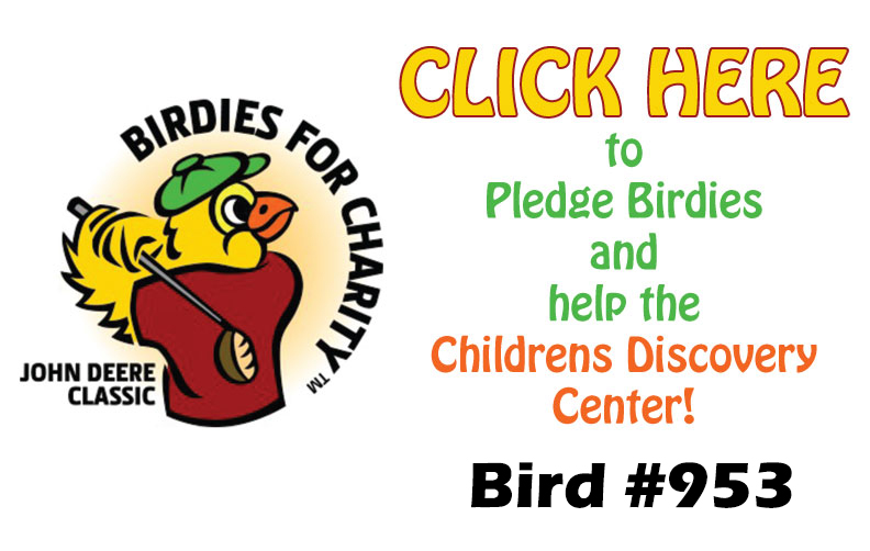 The Birdies for Charity logo and link to offical pledge card